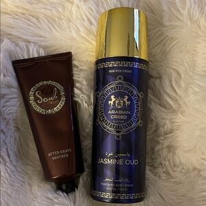 MENS SET Jasmine Oud Body Spray and Soul After Shave Soother Set